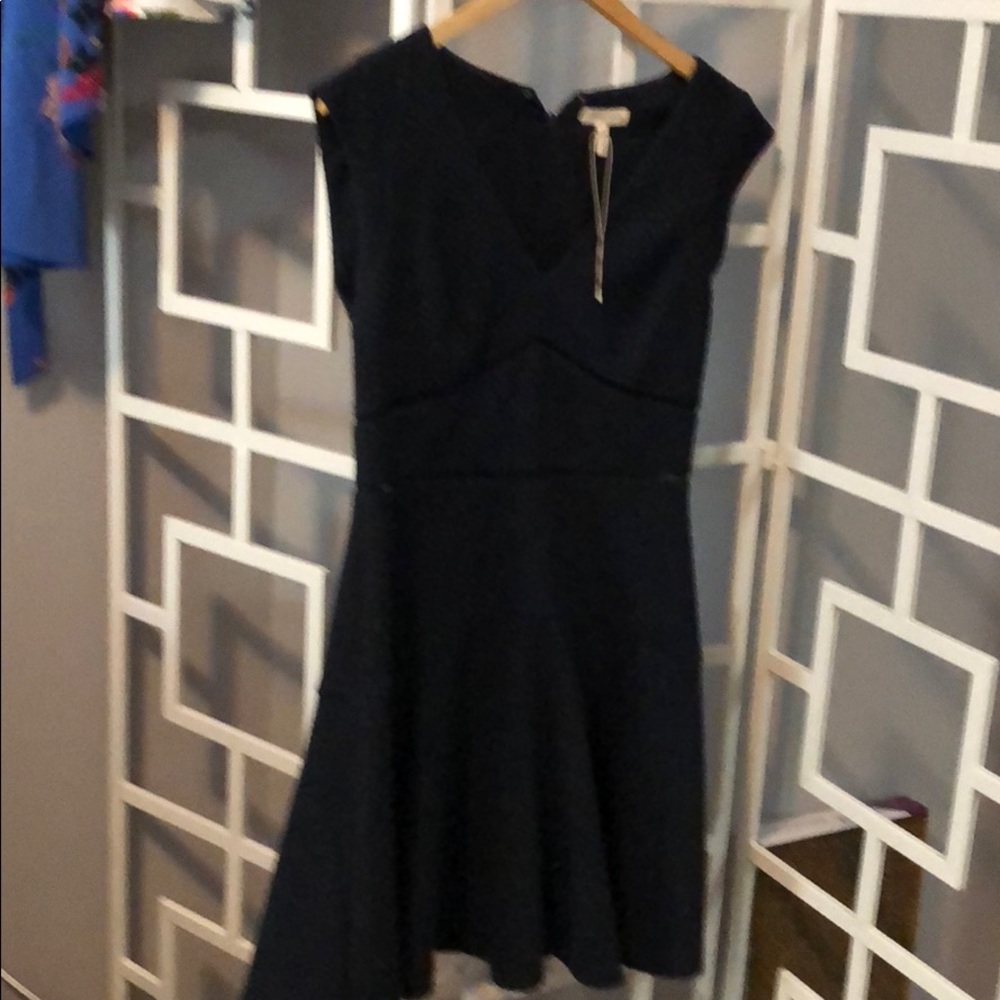 Rebecca Taylor navy textured dress
